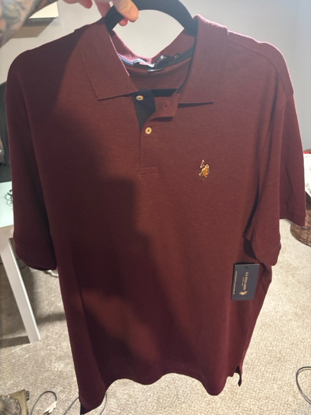 U.S. Polo Assn. Men's Polo Shirt - Burgundy